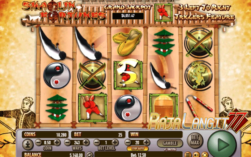 Metode simpel meraih kemenangan game Shaolin Fortunes
